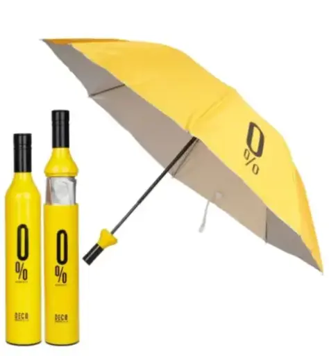 Foldable bottle umbrella